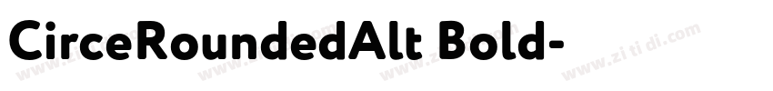 CirceRoundedAlt Bold字体转换